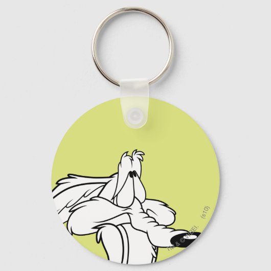 Wile E. Coyote die omhoog kijkt Sleutelhanger (Voorkant)