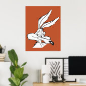 Wile E. Coyote die sluierig kijkt Poster (Thuiskantoor)
