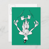 Wile E. Coyote Dive Bomb. Briefkaart (Voorkant / Achterkant)