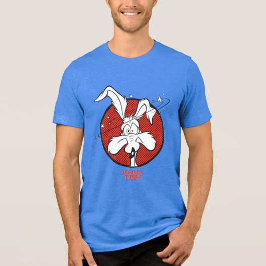 WILE E. COYOTE™ Dotty-pictogram Tri-Blend Shirt (Voorkant)