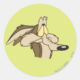 WILE E. COYOTE™ DREIGENDE Doom Ronde Sticker