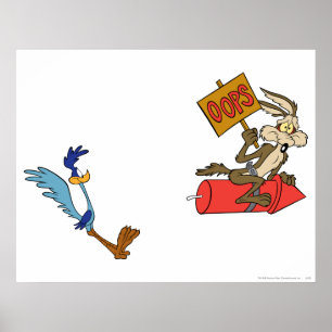 WILE E. COYOTE™ en RENPAARD™ ACME Raket Poster