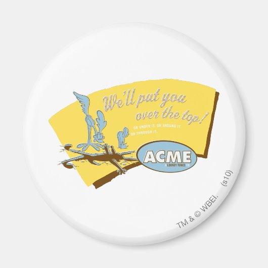 WILE E. COYOTE™ en ROAD RUNNER™ Acme Magneet (Voorkant)