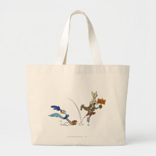 Wile E Coyote en ROAD RUNNER™ Acme Producten 7 Grote Tote Bag