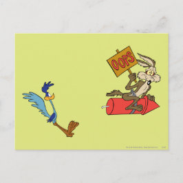 WILE E. COYOTE™ en ROAD RUNNER™ ACME Rocket Briefkaart