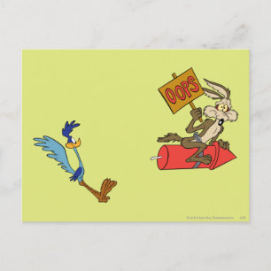 WILE E. COYOTE™ en ROAD RUNNER™ ACME Rocket Briefkaart