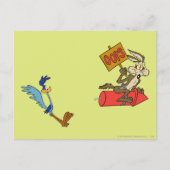 WILE E. COYOTE™ en ROAD RUNNER™ ACME Rocket Briefkaart (Voorkant)
