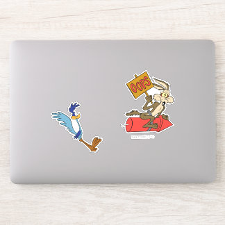 WILE E. COYOTE™ en ROAD RUNNER™ ACME Rocket Sticker