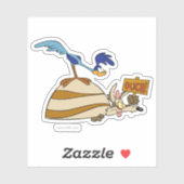 WILE E. COYOTE™ en ROAD RUNNER™ Boulder Sticker (Vel)