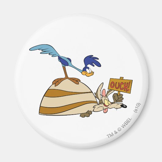 WILE E. COYOTE™ en ROAD RUNNER™ Kei Magneet (Voorkant)