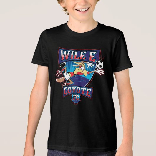 WILE E. COYOTE™ Football Club Badge Tri-Blend Shirt (Voorkant)