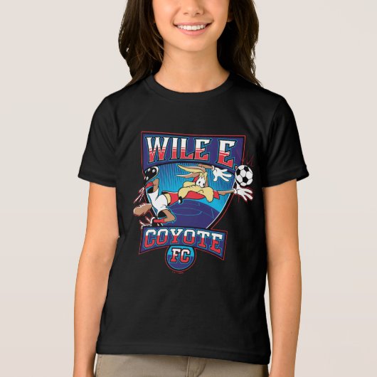 WILE E. COYOTE™ Football Club Badge Tri-Blend Shirt (Voorkant)