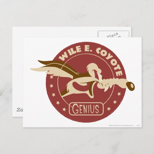 WILE E. COYOTE™ Genius Briefkaart (Voorkant / Achterkant)