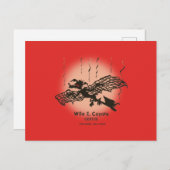 WILE E. COYOTE™ | Genius - met braindrain Briefkaart (Voorkant / Achterkant)