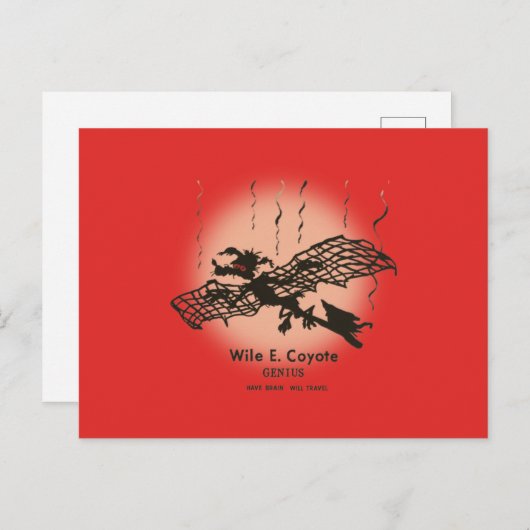 WILE E. COYOTE™ | Genius - met braindrain Briefkaart (Voorkant / Achterkant)