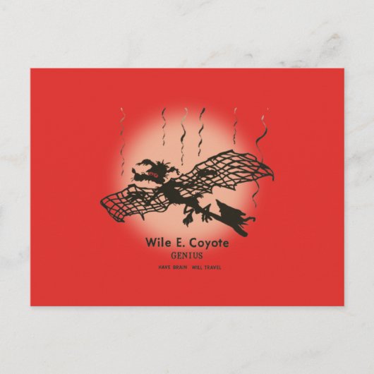 WILE E. COYOTE™ | Genius - met braindrain Briefkaart (Voorkant)