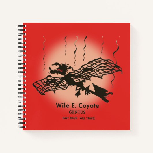 WILE E. COYOTE™ | Genius - met braindrain Notitieboek (Voorkant)