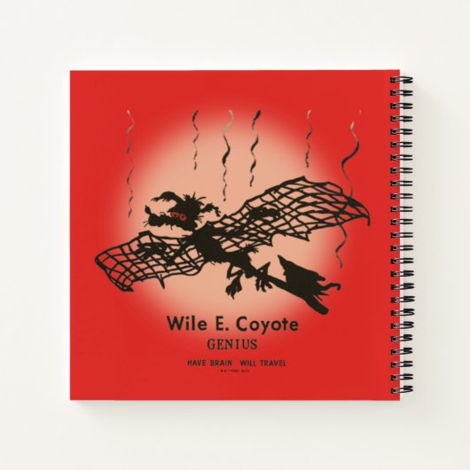 WILE E. COYOTE™ | Genius - met braindrain Notitieboek (Achterkant)