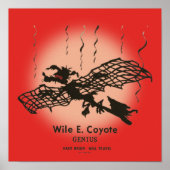 WILE E. COYOTE™ | Genius - met braindrain Poster (Voorkant)