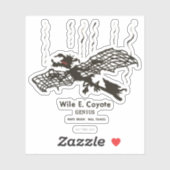 WILE E. COYOTE™ | Genius - met braindrain Sticker (Vel)