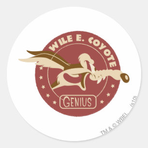 WILE E. COYOTE™ Genius Ronde Sticker