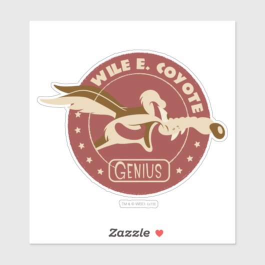 WILE E. COYOTE™ Genius Sticker (Vel)