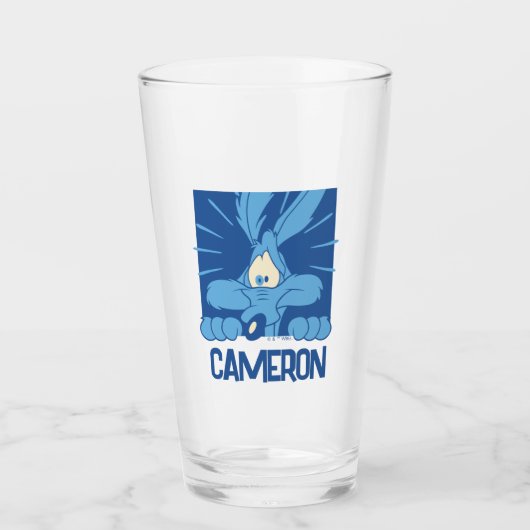 WILE E. COYOTE™ Geschokte Gezichtsuitdrukking Glas (Voorkant)