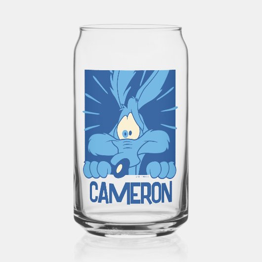 WILE E. COYOTE™ Geschokte Uitdrukking Blikvorm Glas (Voorkant)