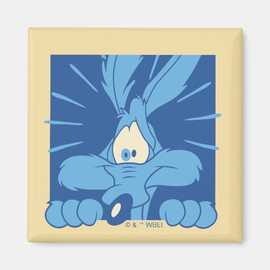 WILE E. COYOTE™ Geschokte Uitdrukking Magneet (Voorkant)