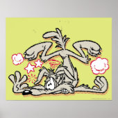 Wile E. Coyote Hard Landing Poster (Voorkant)