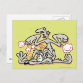 WILE E. COYOTE™ harde landing Briefkaart (Voorkant / Achterkant)