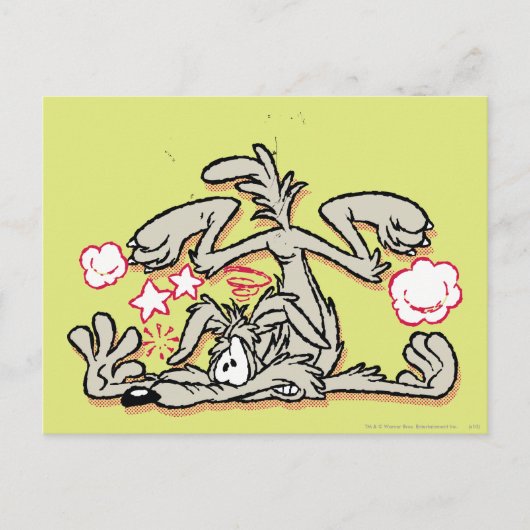 WILE E. COYOTE™ harde landing Briefkaart (Voorkant)
