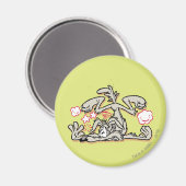 WILE E. COYOTE™ harde landing Magneet (Voorkant / Achterkant)