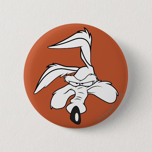 Wile E. Coyote-hoofdopname Ronde Button 5,7 Cm (Voorkant)