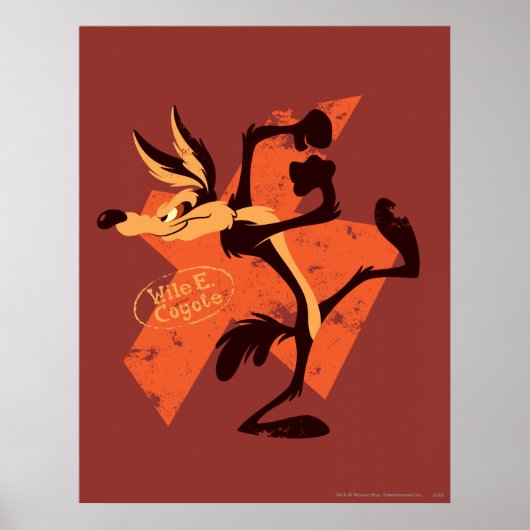 Wile E. Coyote klaar om te lopen Poster (Voorkant)