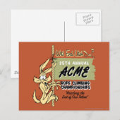 WILE E. COYOTE™ Klimkampioenschappen touw Briefkaart (Voorkant / Achterkant)