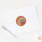 WILE E. COYOTE™ Klimkampioenschappen touw Ronde Sticker (Envelop)