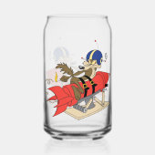 WILE E. COYOTE™ lanceert rode raket Blikvorm Glas (Voorkant)