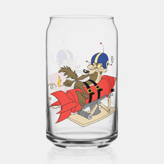 WILE E. COYOTE™ lanceert rode raket Blikvorm Glas