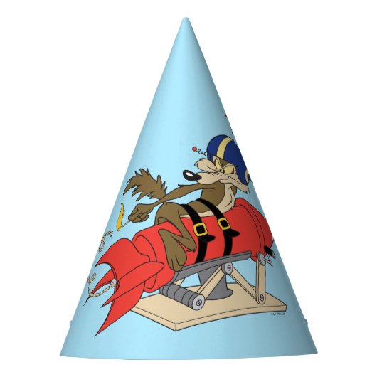 WILE E. COYOTE™ lanceert rode raket Feesthoedjes (Voorkant)