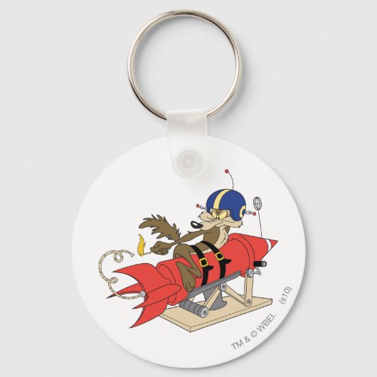 Wile E. Coyote lanceert rode raket Sleutelhanger (Voorkant)