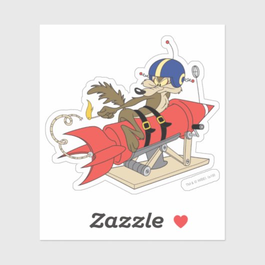 WILE E. COYOTE™ lanceert rode raket Sticker (Vel)