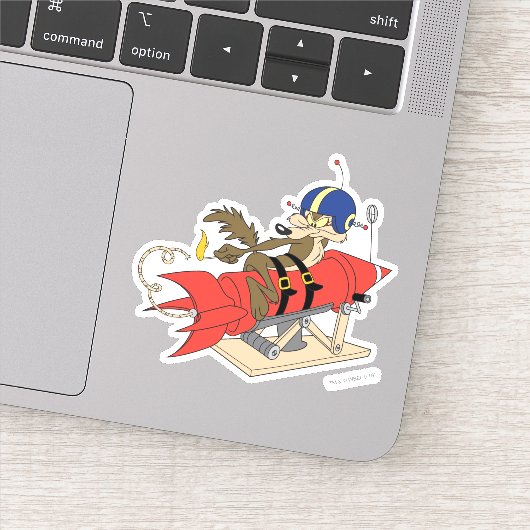 WILE E. COYOTE™ lanceert rode raket Sticker (Detail)