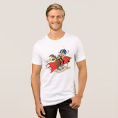 WILE E. COYOTE™ lanceert rode raket Tri-Blend Shirt (Voorkant volledig)