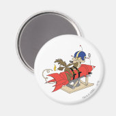 Wile E. Coyote Launching Red Rocket Magneet (Voorkant / Achterkant)