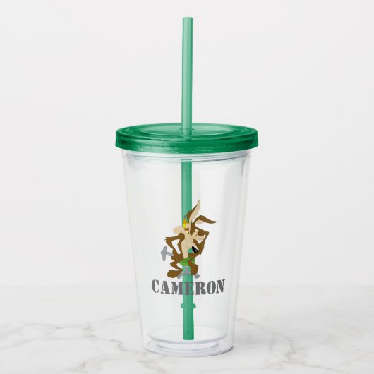WILE E. COYOTE™ Plannen Acryl Drinkbeker (Voorkant)