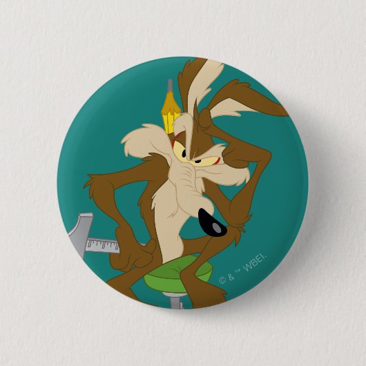 WILE E. COYOTE™ Plannen Ronde Button 5,7 Cm (Voorkant)