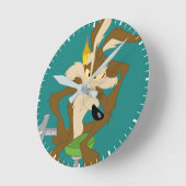 WILE E. COYOTE™ Plannen Ronde Klok (Hoek)
