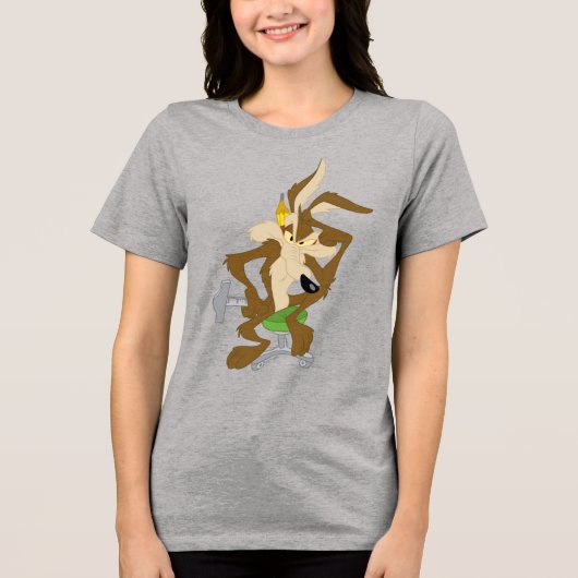 WILE E. COYOTE™ Plannen Tri-Blend Shirt (Voorkant)