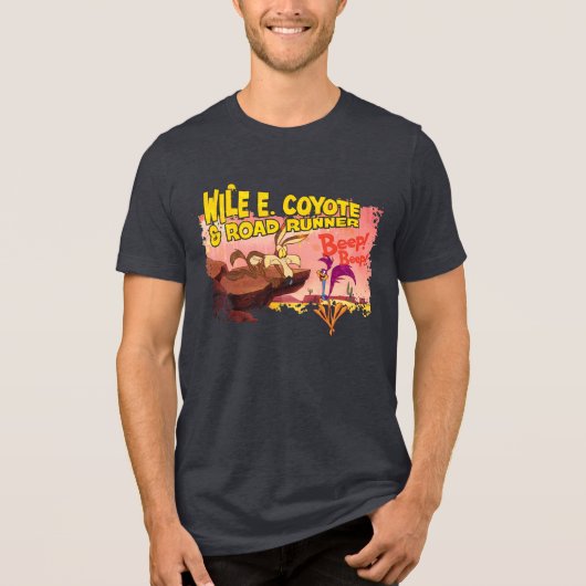 WILE E. COYOTE™ & ROAD RUNNER™ BEEP BEEP!™ Tri-Blend SHIRT (Voorkant)